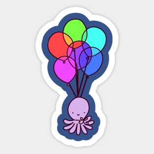 Balloon Octopus Sticker